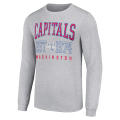 Washington Capitals Starter Retro Graphic Long Sleeve Crew T-Shirt