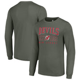 New Jersey Devils Starter Retro Graphic Long Sleeve Crew T-Shirt