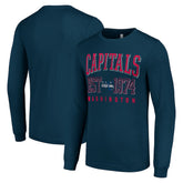 Washington Capitals Starter Retro Graphic Long Sleeve Crew T-Shirt