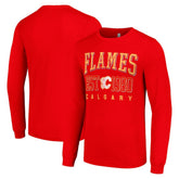 Calgary Flames Starter Retro Graphic Long Sleeve Crew T-Shirt