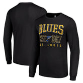 St. Louis Blues Starter Retro Graphic Long Sleeve Crew T-Shirt