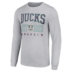 Anaheim Ducks Starter Retro Graphic Long Sleeve Crew T-Shirt
