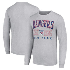 New York Rangers Starter Retro Graphic Long Sleeve Crew T-Shirt
