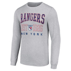 New York Rangers Starter Retro Graphic Long Sleeve Crew T-Shirt