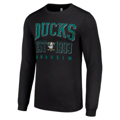 Anaheim Ducks Starter Retro Graphic Long Sleeve Crew T-Shirt