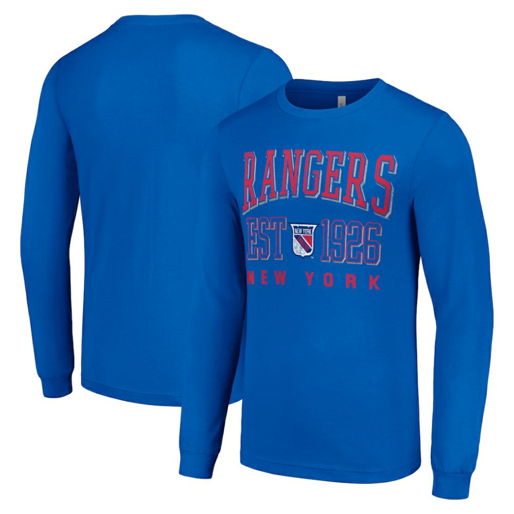 New York Rangers Starter Retro Graphic Long Sleeve Crew T-Shirt