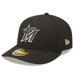 Miami Marlins Low Profile 59FIFTY Fitted Hat - Black | New Era