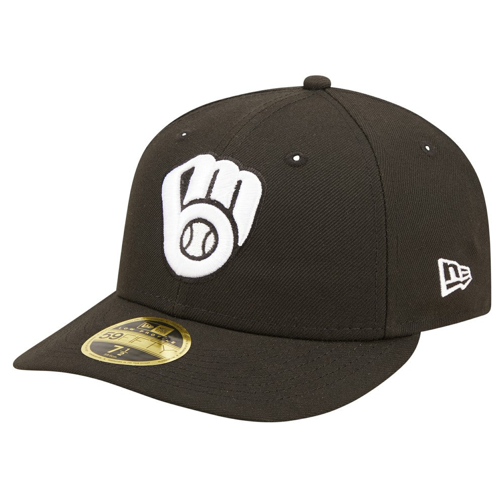 Milwaukee Brewers Low Profile 59FIFTY Fitted Hat - Black | New Era
