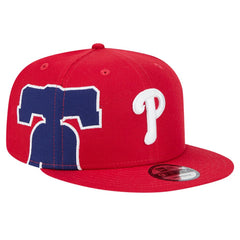 Philadelphia Phillies Logo Strike 9FIFTY Snapback Hat - Red | New Era