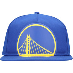 Golden State Warriors Oversized Puff Print Logo Golfer Snapback Hat sale - Royal | New Era shop