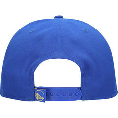 Golden State Warriors Oversized Puff Print Logo Golfer Snapback Hat sale - Royal | New Era shop