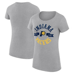 Indiana Pacers G-III 4Her by Carl Banks Women's Super-Slim Fit Lightweight Large City Logo T-Shirt - Heather Gray on sale
