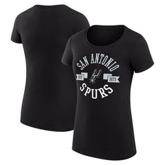 San Antonio Spurs G-III 4Her by Carl Banks Women's Super-Slim Fit Lightweight Large City Logo T-Shirt - Black online