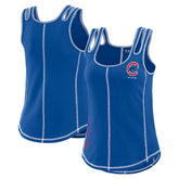 Chicago Cubs WEAR by Erin Andrews Women's Contrast Stitch Tank Top - Royal