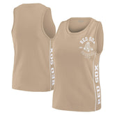 Boston Red Sox WEAR by Erin Andrews Women's Tonal Tank Top - Tan