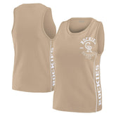 Colorado Rockies WEAR by Erin Andrews Women's Tonal Tank Top - Tan