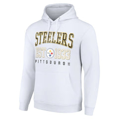 NFL Pittsburgh Steelers Starter Unisex Throwback Logo Pullover Hoodie