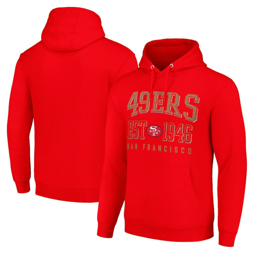 NFL San Francisco 49ers Starter Unisex Throwback Logo Pullover Hoodie