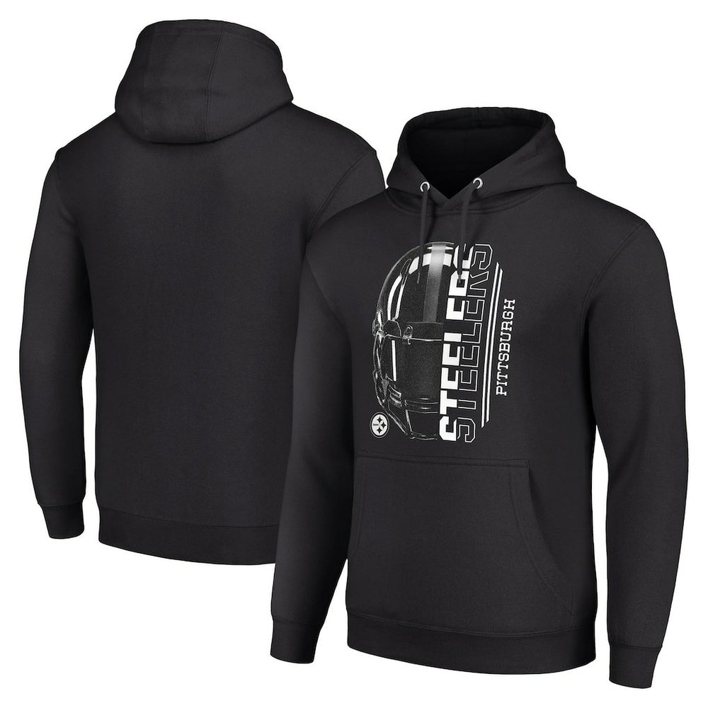 NFL Pittsburgh Steelers Starter Unisex Half Helmet Logo Pullover Hoodie
