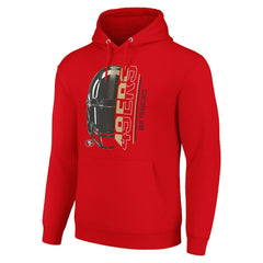 NFL San Francisco 49ers Starter Unisex Half Helmet Logo Pullover Hoodie