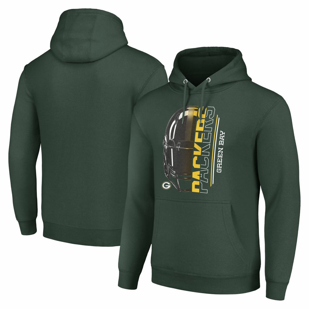 NFL Green Bay Packers Starter Unisex Half Helmet Logo Pullover Hoodie