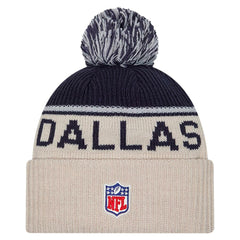NFL Dallas Cowboys NFL Sideline Historic Cuffed Knit Hat with Pom