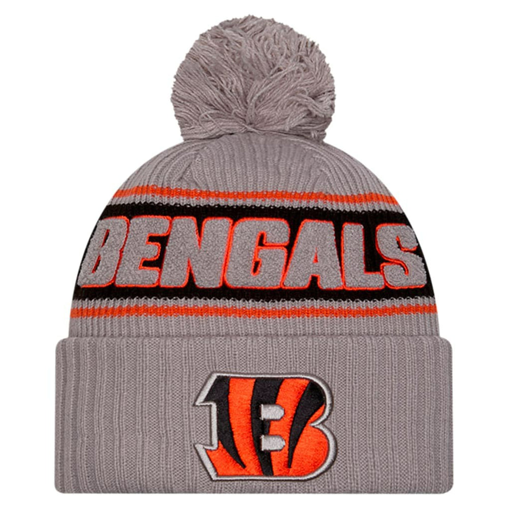 NFL Cincinnati Bengals 2024 Sideline Sport Cuffed Knit Hat with Pom