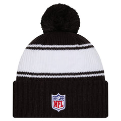 NFL New York Jets Youth 2024/25 Sideline Cuffed Knit Hat with Pom