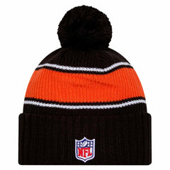 NFL Cincinnati Bengals Youth 2024 Sideline Sport Cuffed Knit Hat with Pom