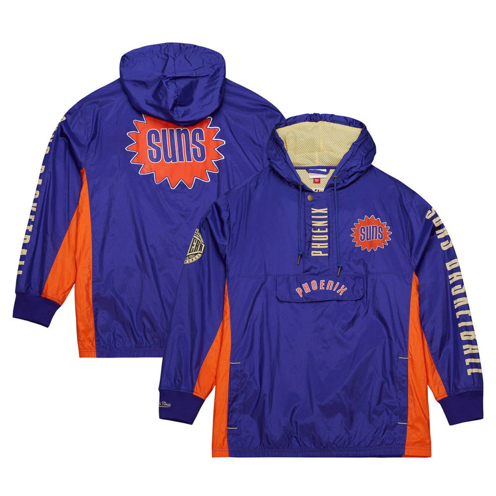 Phoenix Suns Team OG 2.0 Vintage Logo Anorak Windbreaker Quarter-Zip Jacket - Purple | Mitchell & Ness online