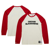 Chicago Blackhawks Mitchell & Ness Legendary Slub Vintage Raglan Long Sleeve T-Shirt