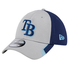 Tampa Bay Rays Visor Trim 39THIRTY Flex Hat - Gray/Navy | New Era