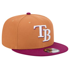 Tampa Bay Rays Color Pack Two-Tone 9FIFTY Snapback Hat - Brown/Purple | New Era
