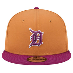 Detroit Tigers Color Pack Two-Tone 9FIFTY Snapback Hat - Brown/Purple | New Era