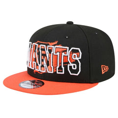 San Francisco Giants Splatter 9FIFTY Snapback Hat - Black | New Era