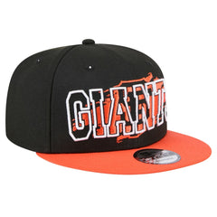 San Francisco Giants Splatter 9FIFTY Snapback Hat - Black | New Era