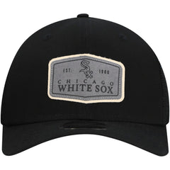 Chicago White Sox Labeled 9SEVENTY Stretch-Snap Adjustable Hat - Black | New Era