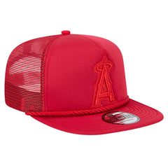 Los Angeles Angels Tone Foam Meshback Golfer Snapback Hat - Red | New Era