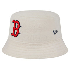 Boston Red Sox Women's Chrome Cozy Bucket Hat - White | New Era