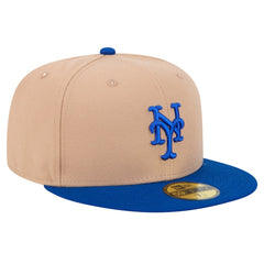 New York Mets 59FIFTY Fitted Hat - Khaki | New Era
