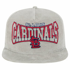 St. Louis Cardinals Gray Corduroy Golfer Snapback Hat | New Era