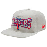 Texas Rangers Gray Corduroy Golfer Snapback Hat | New Era