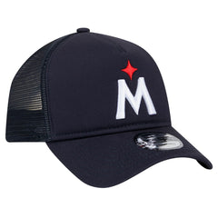 Minnesota Twins 9FORTY A-Frame Trucker Adjustable Hat - Navy | New Era
