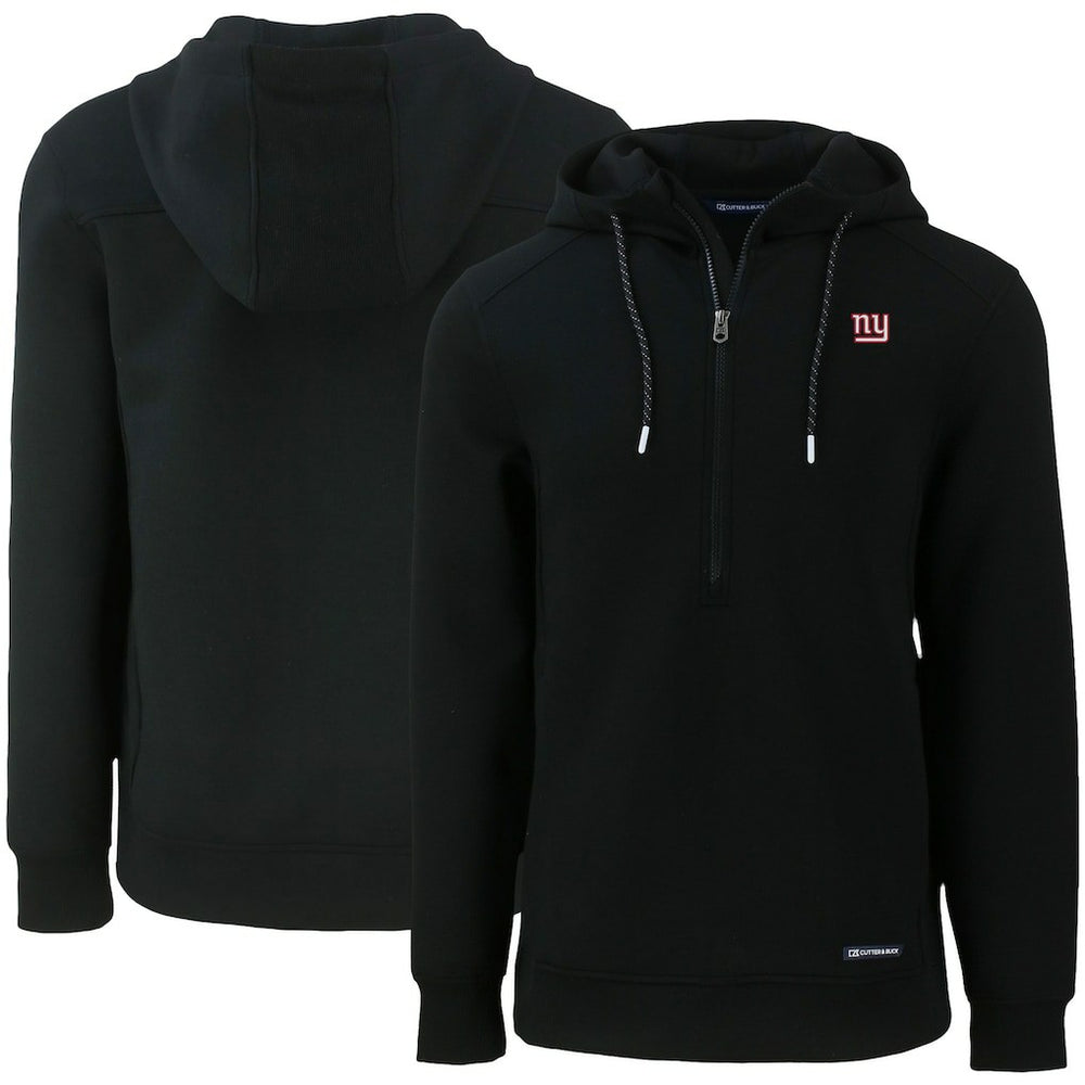 NFL New York Giants Cutter & Buck Primary Mark Roam Eco Recycled Half-Zip Pullover Hoodie