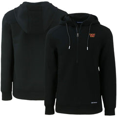NFL Washington Commanders Cutter & Buck Primary Mark Roam Eco Recycled Half-Zip Pullover Hoodie