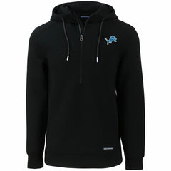 NFL Detroit Lions Cutter & Buck Primary Mark Roam Eco Recycled Half-Zip Pullover Hoodie
