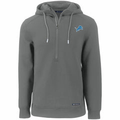 NFL Detroit Lions Cutter & Buck Primary Mark Roam Eco Recycled Half-Zip Pullover Hoodie