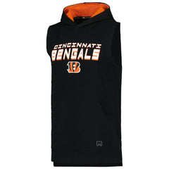 NFL Cincinnati Bengals MSX by Michael Strahan Captain Sleeveless Hoodie T-Shirt