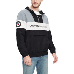 NFL Las Vegas Raiders Tommy Hilfiger Enzo Half-Zip Hoodie Jacket