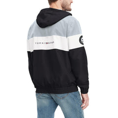 NFL Las Vegas Raiders Tommy Hilfiger Enzo Half-Zip Hoodie Jacket
